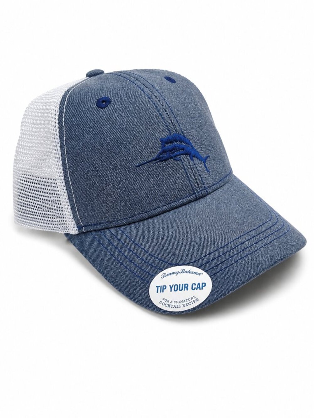 Tommy Bahama Mens Mesh Trucker Hat Gray Golf Adjustable Trucker NWT